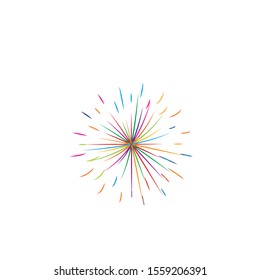 fireworks logo vector template design