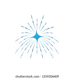 fireworks logo vector template design