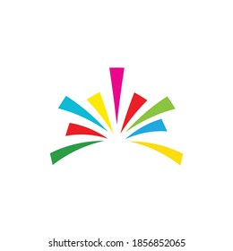 Logo für Feuerwerkskörper, Vektordesign