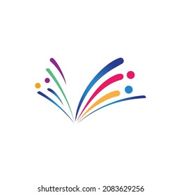 fireworks logo vector template design