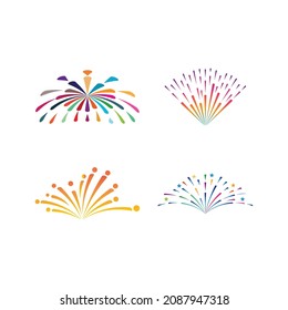 fireworks logo vector template design