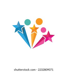 fireworks logo vector template design