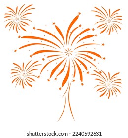 fireworks fireworks new year, christmas vector illustration