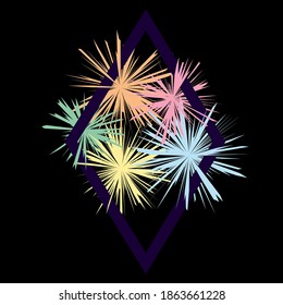 Fireworks in the night sky