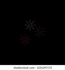 Fireworks in the night sky