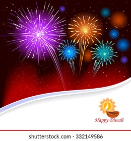 Fireworks in the night sky