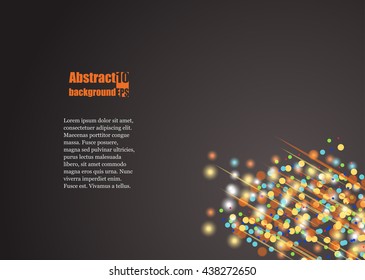 Fireworks in the night sky. Eps 10 Vector illustration