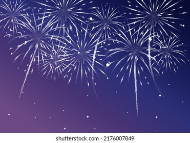 Fireworks In The Night Sky,Firework bursting sparkle background,beautiful explosion for celebration, holiday, Christmas, New Year, birthday, Symbol festive, carnival, anniversary, Vector illustration,