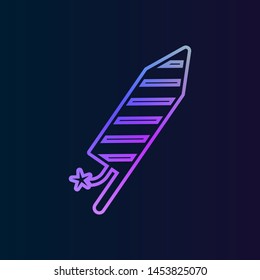 Fireworks nolan icon. Simple thin line, outline illustration of Christmas joy icons for UI and UX, website or mobile application