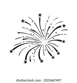 fireworks object isolated on a white background