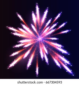 Fireworks on a dark background
