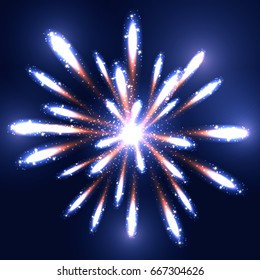 Fireworks on a dark background