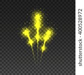 Fireworks on transparent background. Vector illustration.