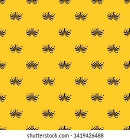 Fireworks pattern seamless vector repeat geometric yellow for any design