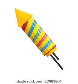 fireworks rocket isolated icon