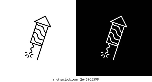 Fireworks rocket signs symbol concept for graphic design, Website, UI. EPS
