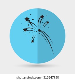 Fireworks rockets sign icon. Explosive pyrotechnic device symbol