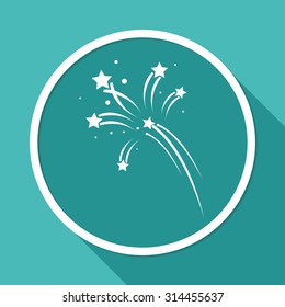Fireworks rockets sign icon. Explosive pyrotechnic device symbol