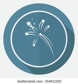 Fireworks rockets sign icon. Explosive pyrotechnic device symbol