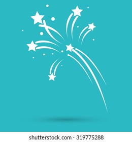 Fireworks rockets sign icon. Explosive pyrotechnic device symbol