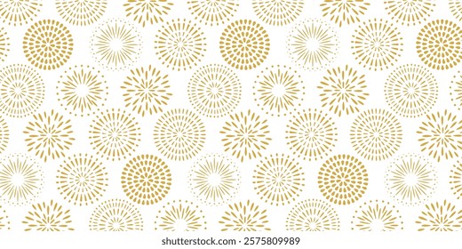 Fireworks seamless pattern. Colorful and gorgeous fireworks pattern backgrounds.