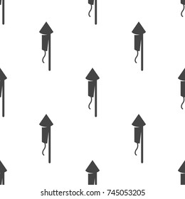 Fireworks seamless pattern. Vector illustration for backgrounds