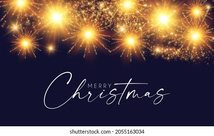 Fireworks shining background. Christmas party and birthday design