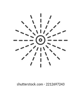 Fireworks simple linear symbolic icon