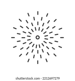 Fireworks simple linear symbolic icon 4