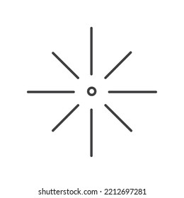Fireworks simple linear symbolic icon 3