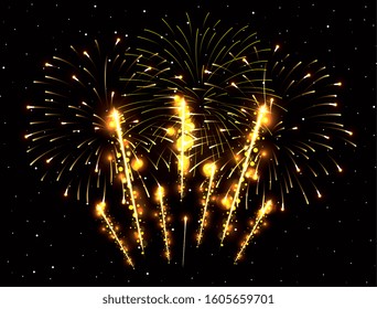 fireworks splash explosion background icon vector illustration design