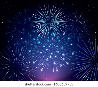 fireworks splash explosion background icon vector illustration design