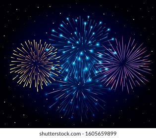 fireworks splash explosion background icon vector illustration design