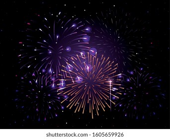fireworks splash explosion background icon vector illustration design