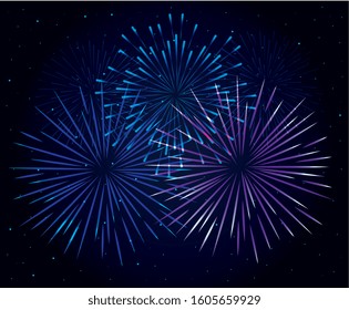 fireworks splash explosion background icon vector illustration design