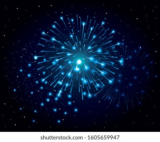 fireworks splash explosion background icon vector illustration design