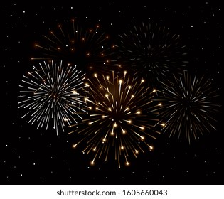 fireworks splash explosion background icon vector illustration design