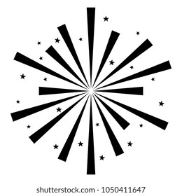 fireworks splash isolated icon