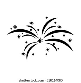 fireworks splash isolated icon vector illustration design
