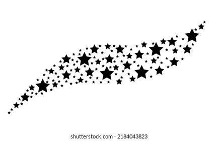 Fireworks Star random fireworks stream. Vector illustration style is flat gray iconic symbols on a white background. Object fountain combined from scattered icons.