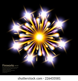 fireworks stars vector