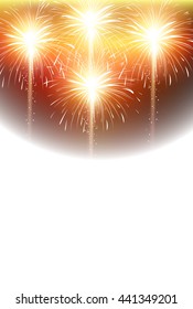 Fireworks summer summer greeting background