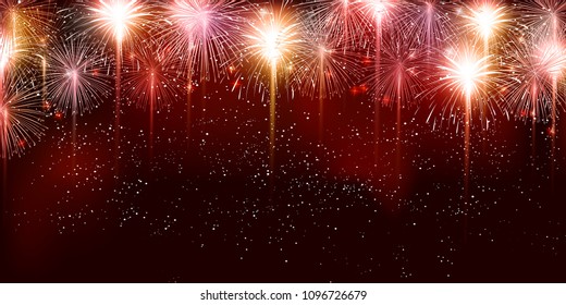 Fireworks Summer Heat Meditation Background