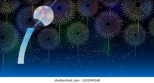 Fireworks Summer Heat Meditation Background