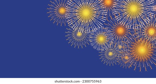 fireworks summer light sky background