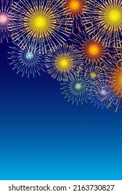 Fondo del cielo nocturno de verano para fuegos artificiales