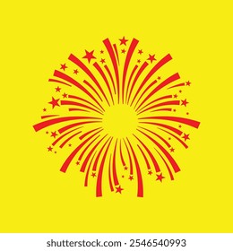 Fireworks trendy artwork gorgeous abstract vector illustration colorful applied design.eps