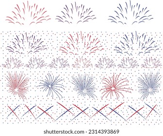 Fireworks for united state and others festivals