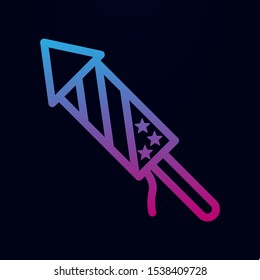 Fireworks, usa nolan icon. Simple thin line, outline vector of 4th of july icons for ui and ux, website or mobile application