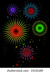 Fireworks - Vector